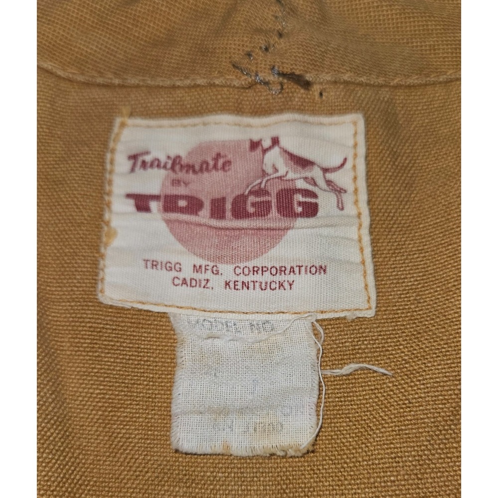 Vintage Trailmate by Trigg Men's Canvas Hunting Vest Shell Loops Cadiz KY Distre - Picture 3 of 5